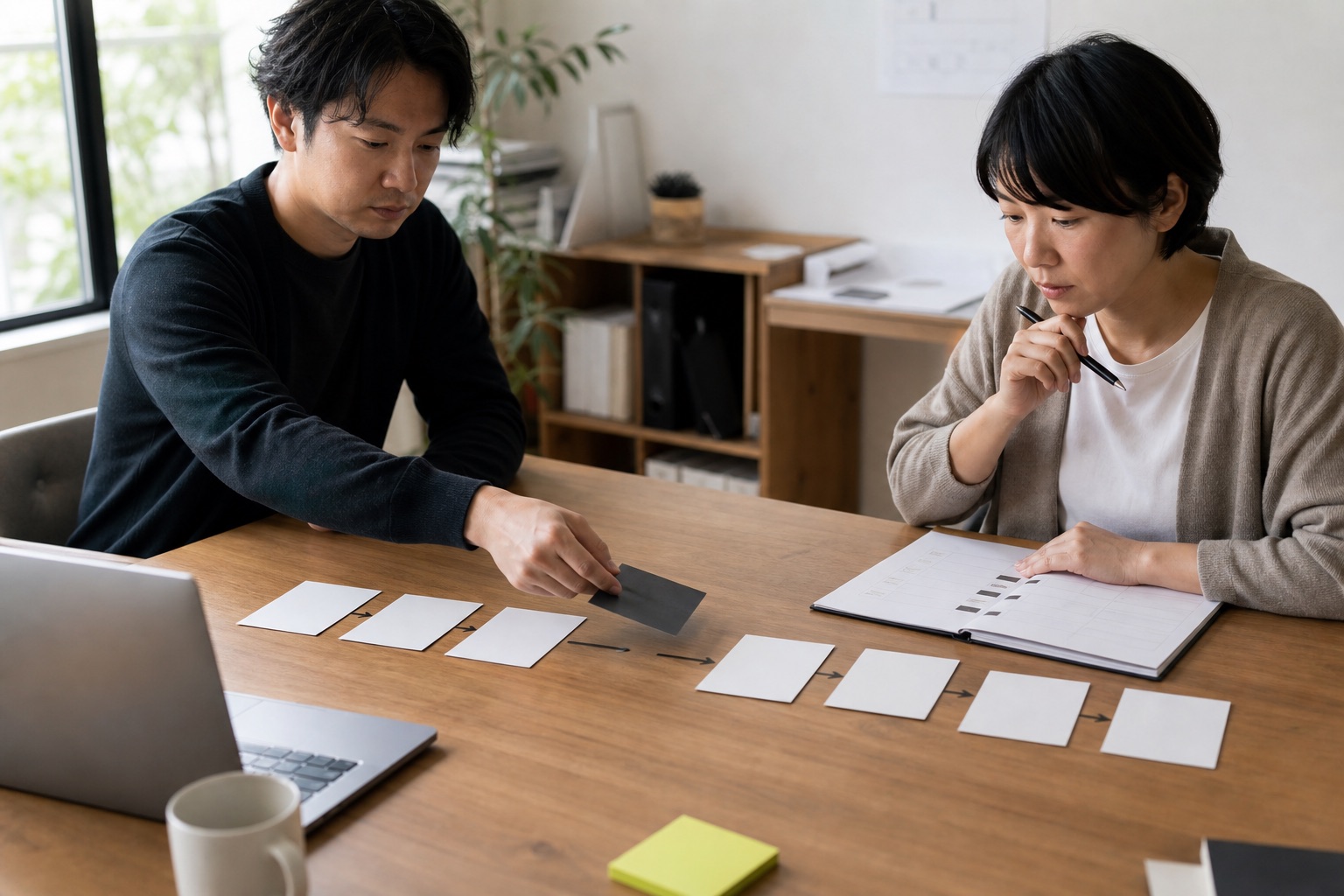 停滞の原因を振り返り検証計画を立て直すチーム